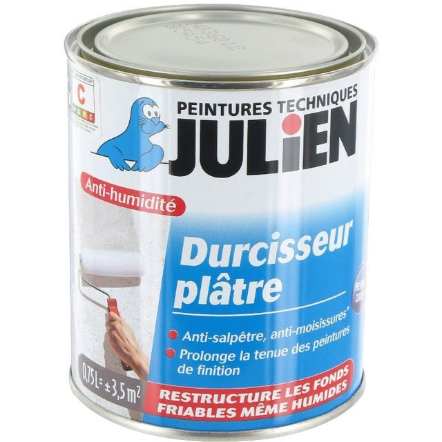 Julien -Durcisseur plâtre Julien 750ml Julien  - Produit préparation avant pose