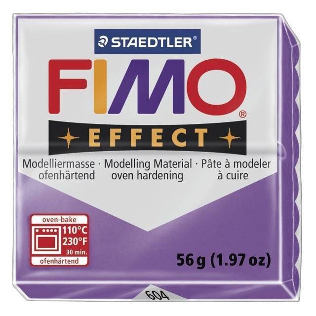 Fimo - Pâte Fimo 57 g Effect Translucide Lilas 8020.604 - Fimo Fimo  - Fimo