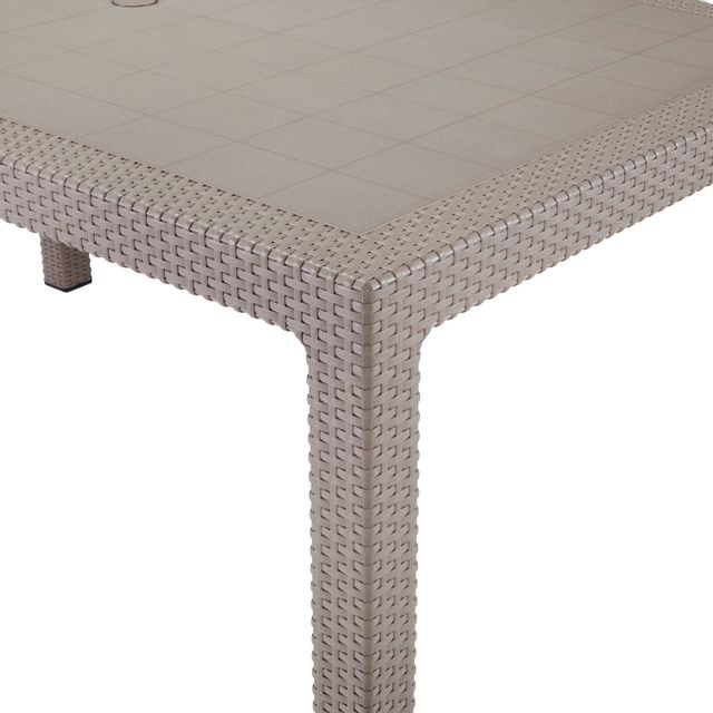 Tables de jardin Table Melody Cappuccino - 6 couverts
