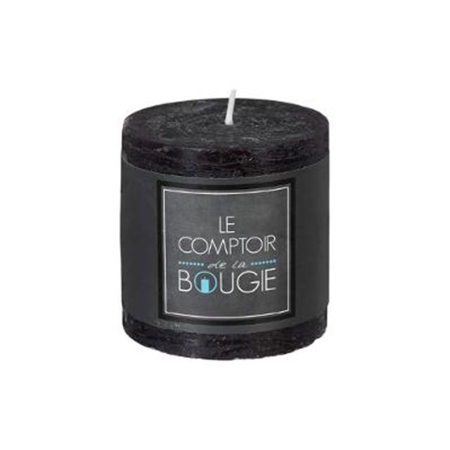 marque generique - Bougie Ronde ""Rustic"" 7cm Noir marque generique  - Bougies marque generique