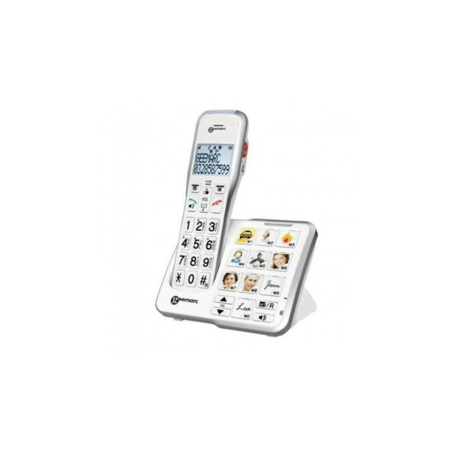 Geemarc - Téléphone sans fil Senior Geemarc Amplidect 595 Photo (son Ultra amplifié) - Geemarc