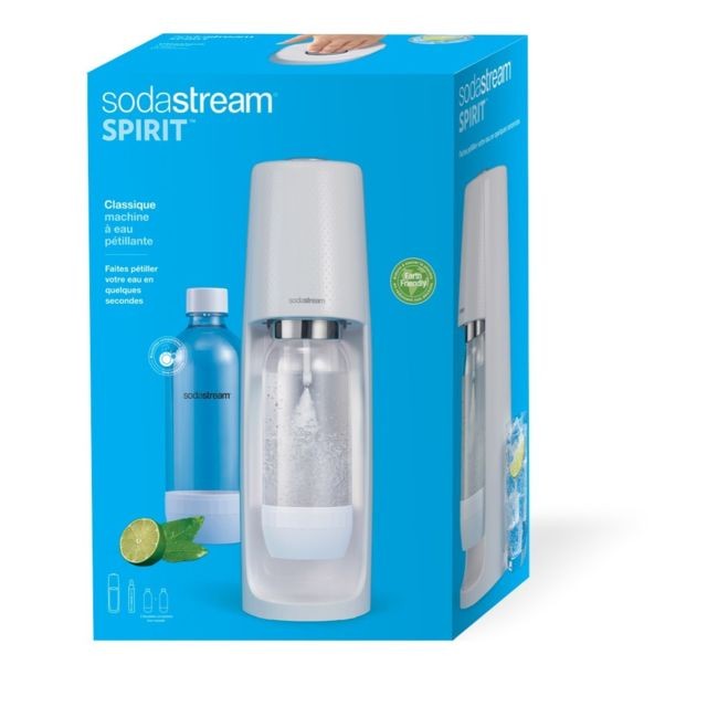 Sodastream - Machine à soda Spirit blanche pack lave vaisselle - Sodastream