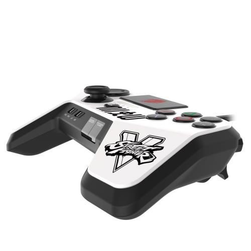 Manette PS4 Manette FightPad Pro Blanc (Ryu Street Fighter V) pour PS3/PS4
