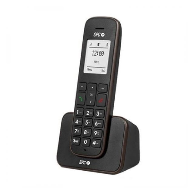 Spc - SPC 7330N Telefono DECT KAISER Negro - Téléphone fixe Pack reprise