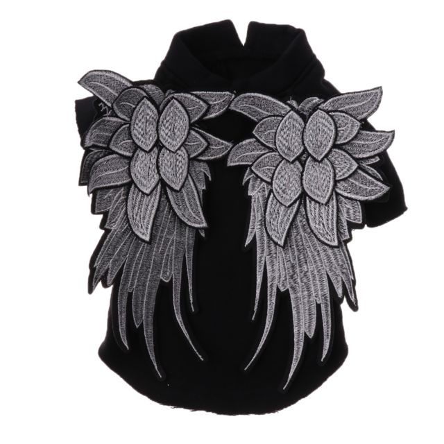 marque generique - ailes d'ange pour animaux de compagnie chien chat coton vêtements manteau automne hiver vêtements noir s marque generique  - marque generique
