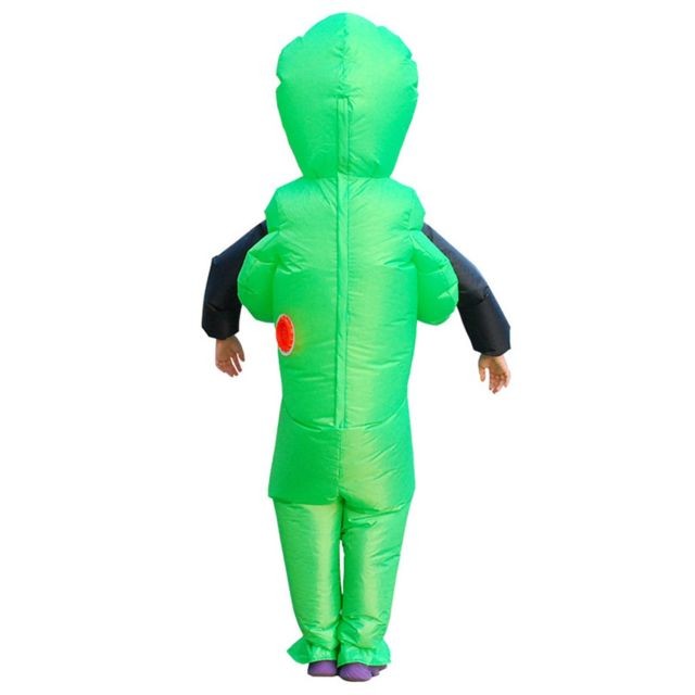 Jeux de récréation Costumes de combinaison de fête carnaval gonflable vêtements drôles Alien Cosplay - vert
