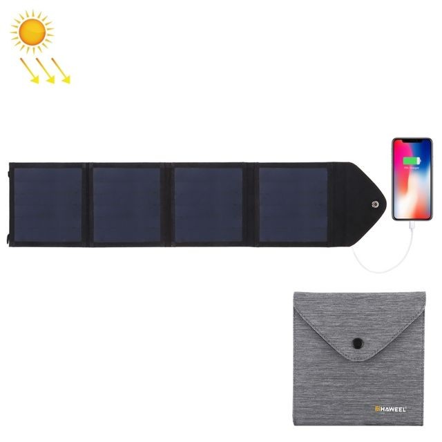 Wewoo - Chargeur solaire de panneau pliable ultra-mince 14W avec port USB 5V / 2.2Asupport QC3.0 et AFC noir Wewoo  - Chargeurs solaires