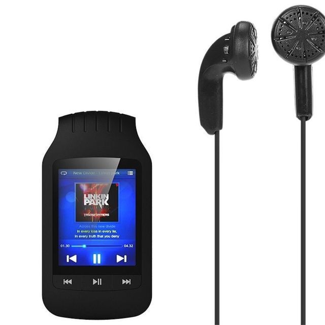 marque generique Bluetooth 8Go Lecteur MP3 Stéréo Music Podomètre TF Carte Slot Baladeur BK