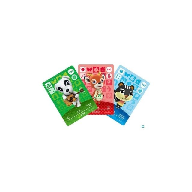 Nintendo Cartes Animal Crossing Serie 2 paquet de 3 cartes - 1 speciale + 2 normales