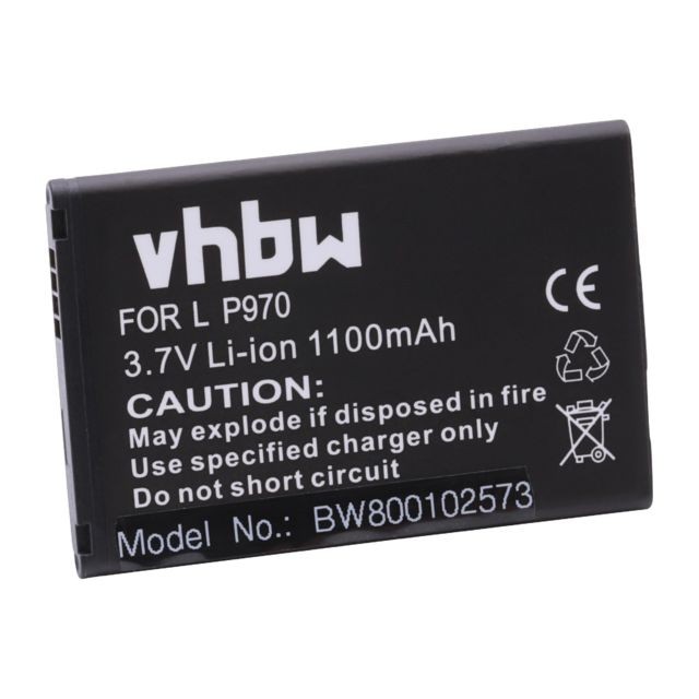 Vhbw - vhbw Li-Ion batterie 1100mAh (3.7V) pour portable, téléphone LG Electronics C660 Pro, Enlighten VS700, Gelato Q, Marquee LS855, Victor comme BL-44JN. Vhbw - Batterie téléphone