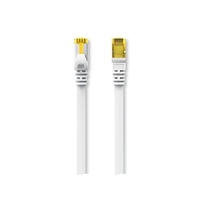 Cabling - CABLING® Cat7 Cable Ethernet 15M, Haute Vitesse 10Gbps STP 600MHz Plat Cable Réseau, RJ45 Fiche Plaquée Or LAN Câble Compatible avec Routeur, Modem 15M - Cabling