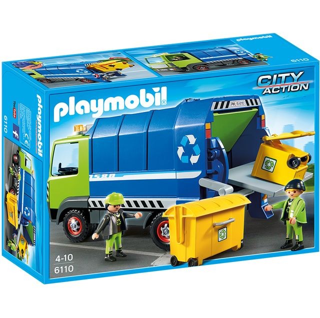 Playmobil - Camion de recyclage ordures - 6110 - Playmobil