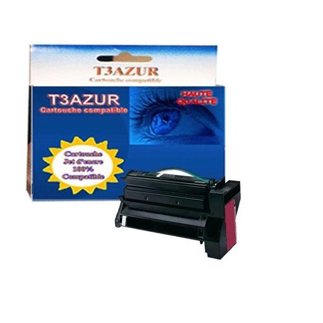 T3Azur - Toner Lexmark C782 / C782dn / C782dtn Magenta - Compatible - 10 000 pages T3Azur  - Cartouche, Toner et Papier