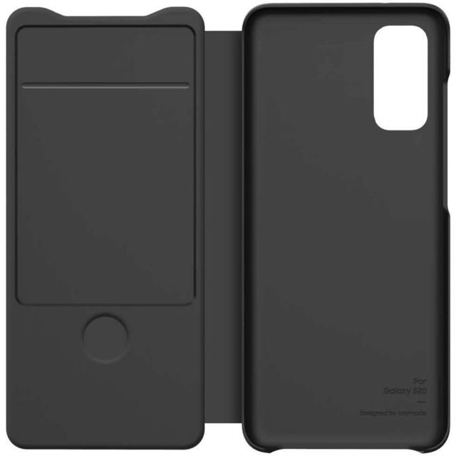 Coque, étui smartphone Samsung Flip Wallet Designed by Animode pour Galaxy S20 Noir