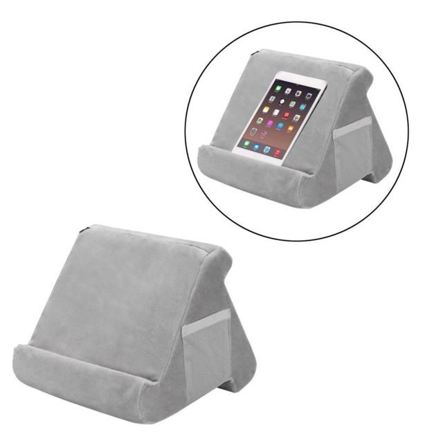 Literie de relaxation Supports D'oreiller Pour Tablette IPad Book Reader Holder Rest Cushion Grey