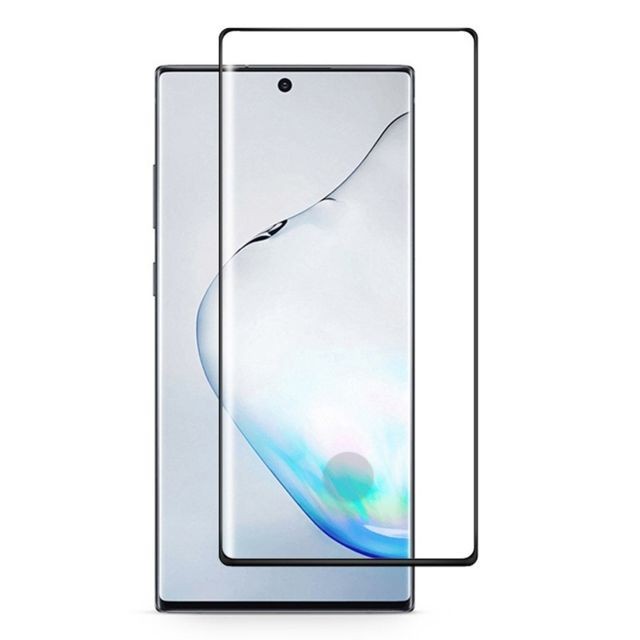 Wewoo - Film de verre trempé Pour le de à bord incurvé 3D Full Glue 3D Galaxy Note 10le déverrouillage des empreintes digitales est pris en charge noir Wewoo  - Coque, étui smartphone