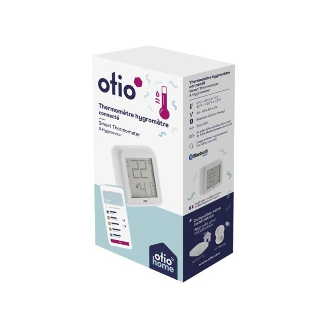 Otio - Thermomètre hygromètre connecté  - Soldes Eclairage connecté
