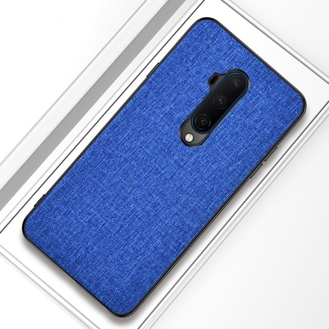 Wewoo - Coque Rigide Pour OnePlus 7T Pro Texture Antichoc PC + TPU Bleu Foncé Wewoo  - Accessoire Smartphone