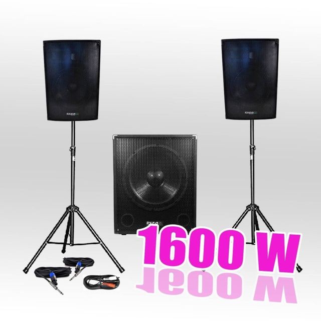 Packs DJ Ibiza Sound Pack 1510 Sonorisation 1600W Caisson bi-amplifié