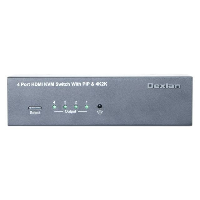 Switch KVM Dexlan Dexlan KVM HDMI 4K/USB/AUDIO 4 ports + Picture-in-Picture