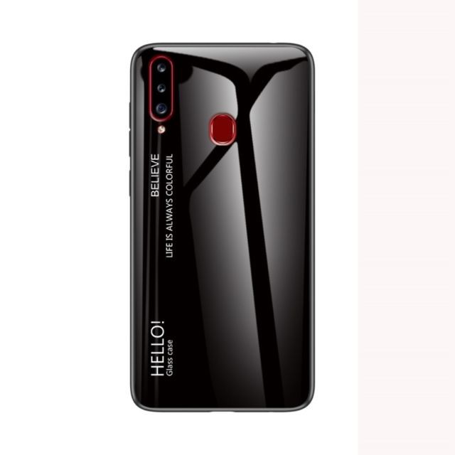 marque generique - Coque en TPU dégradé de couleur noir pour votre Samsung Galaxy A20s marque generique - Accessoire Smartphone
