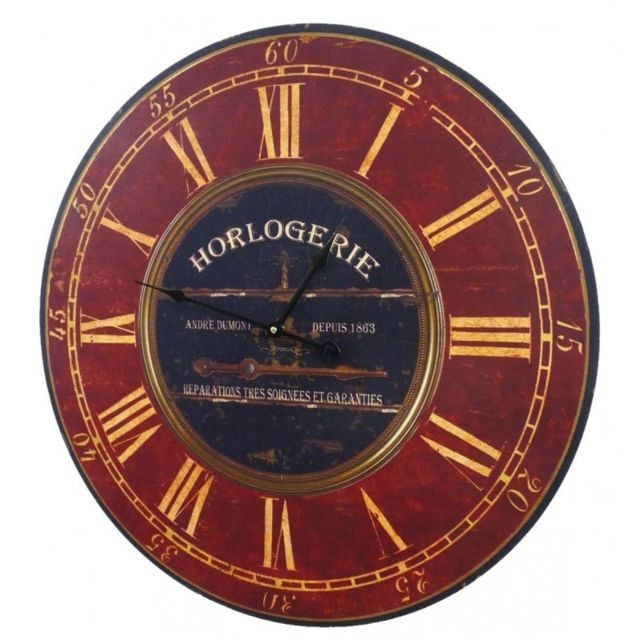 L'Héritier Du Temps - Horloge Murale de Salon en Bois Pendule de Cuisine Horlogerie 4x58x58cm L'Héritier Du Temps  - Horloges, pendules Multicolore