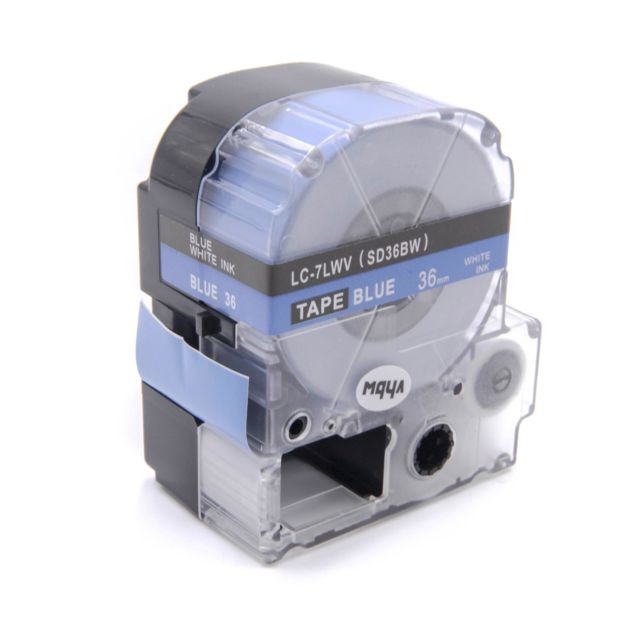 Vhbw - vhbw cassette à bande cartouche 8mm blanc sur bleu pour imprimante d´étiquette Epson LabelWorks LW-1000P remplace LC-7LWV, SD36BW. Vhbw  - Cartouche, Toner et Papier