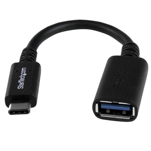 Câble USB Startech Adaptateur USB 3.0 USB Type-C vers USB-A - M/F - Noir