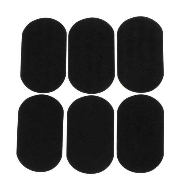 marque generique - 6pcs de fer sur le badge en tissu en daim patch appliqué en tissu pour les vêtements noirs marque generique - Entretien piscines et spas