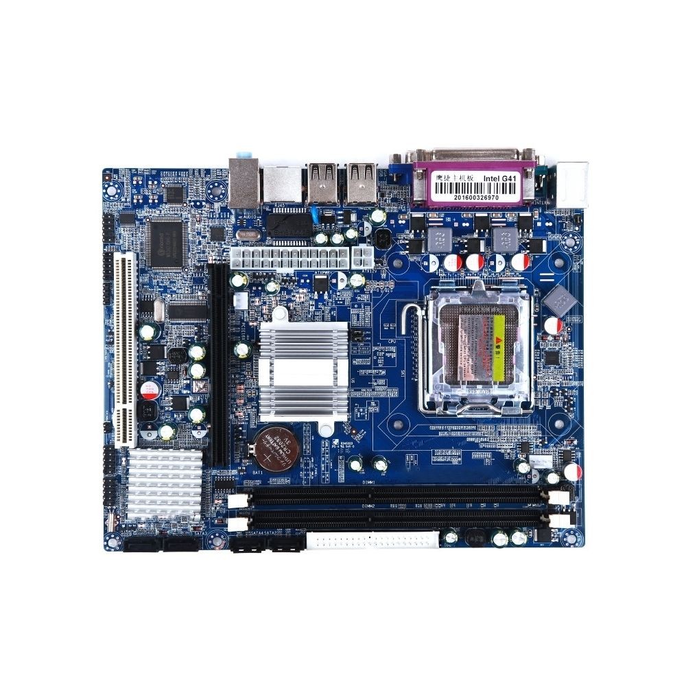 Wewoo Intel G41-775 DDR3 Ordinateur de bureau Carte mère Son Réseau Dsplay Entièrement intégré Dual Core Quad Core