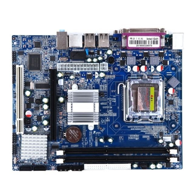 Carte mère Intel Wewoo Intel G41-775 DDR3 Ordinateur de bureau Carte mère Son Réseau Dsplay Entièrement intégré Dual Core Quad Core