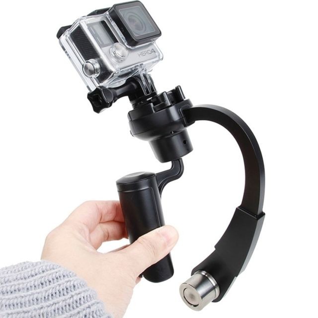 Wewoo - Stabilisateur noir pour GoPro HERO4 / 3 + / 3 spécial Bow Type Balancer Selfie Stick Monopode Mini Trépied Wewoo - Wewoo