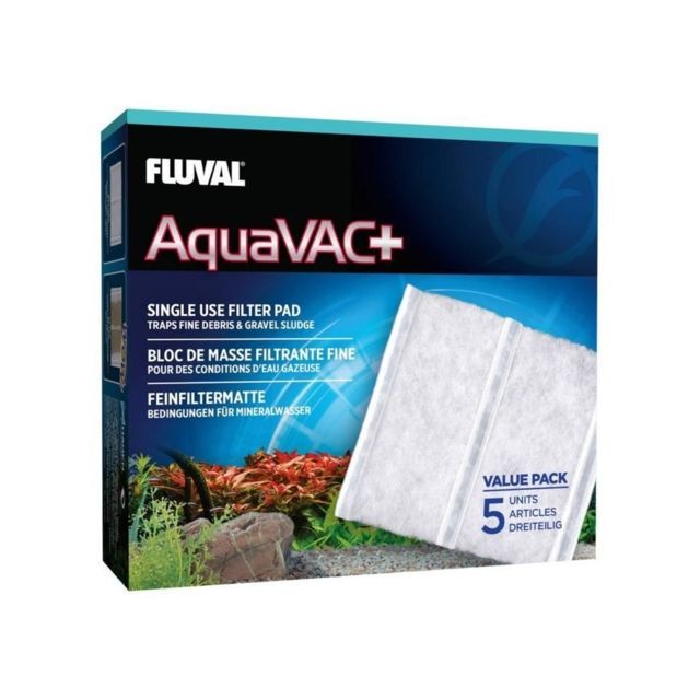 Fluval - FLUVAL Lot de 5 blocs de filtration fine AquaVac+ - Pour aquarium - Fluval