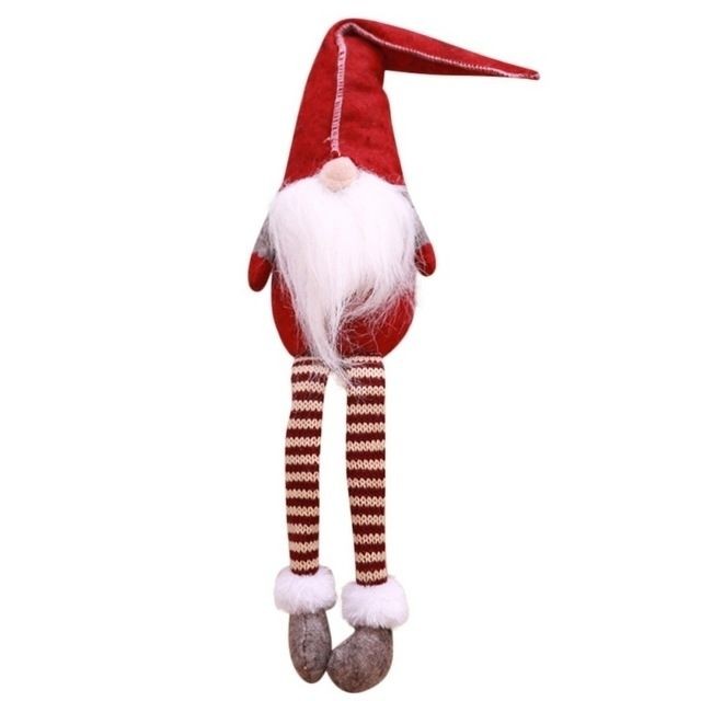 Wewoo - Décoration de Noël de poupée elfe aux longues jambesassis sans visage rouge Wewoo  - Bonnes affaires Décoration