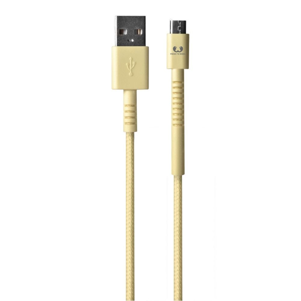 Câble USB Fresh'N Rebel Câble Micro-USB ""Fabriq"", 3m, Buttercup