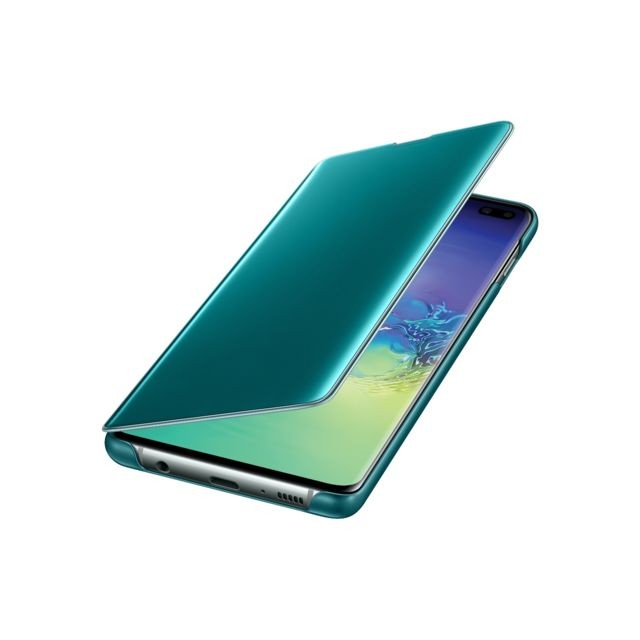 Samsung - Clear View Cover Galaxy S10 Plus - Vert - Samsung