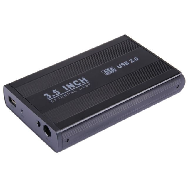 Wewoo - Boîtier disque dur Cas externe de 3,5 pouces HDD SATA avec la puissance de 1.5A, appui USB 2.0 - Boitier disque dur