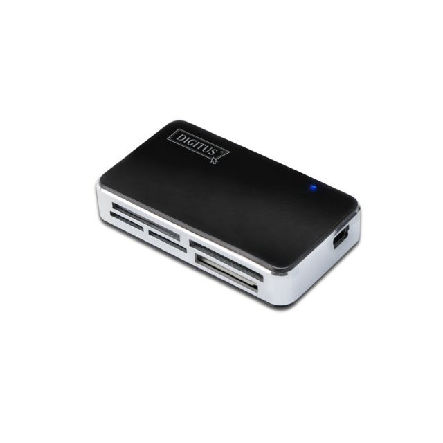 Digitus - Digitus DA-70322-1 lecteur de carte mémoire USB 2.0 Noir, Argent - Lecteur carte mémoire