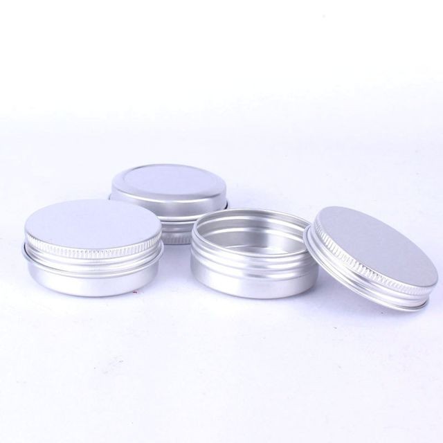 Wewoo - Boîte d'emballage en aluminium rechargeable à fil de 5 PCSpetite trousse de rangement pour cosmétiquescapacité 30 g argent Wewoo - Petit rangement Gris
