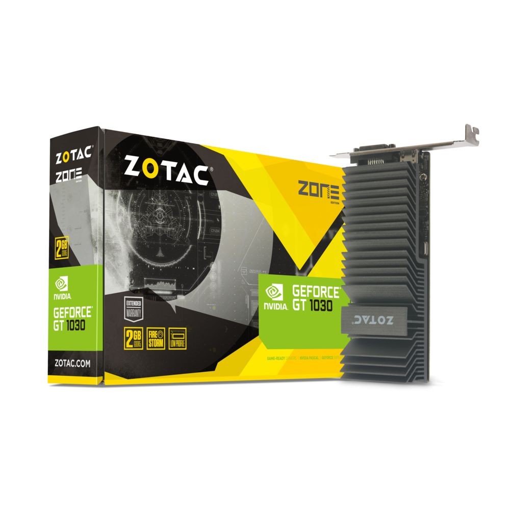 Carte Graphique NVIDIA Zotac GeForce GT 1030 - 2Go ZONE Edition