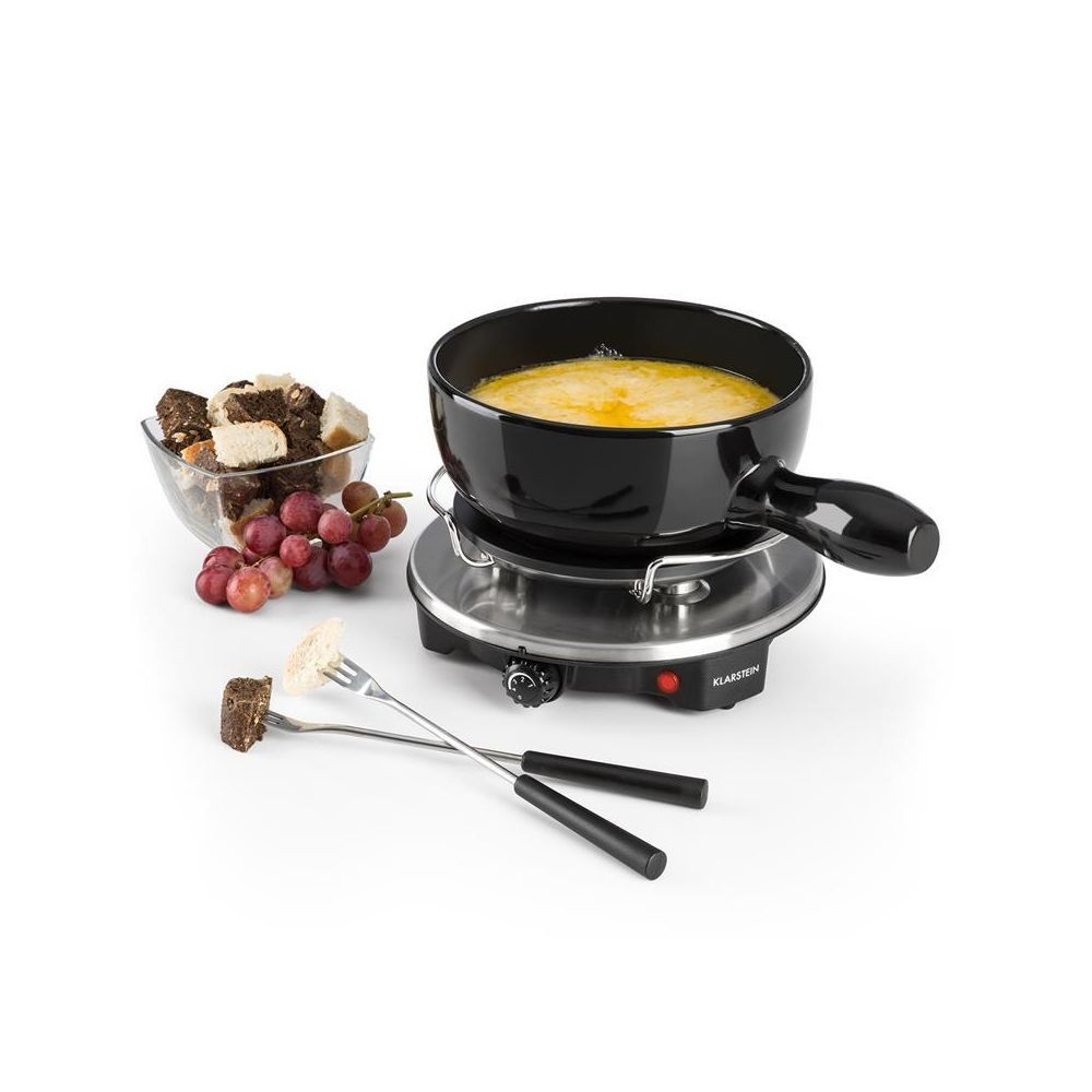 Klarstein Klarstein Sirloin Appareil à fondue & raclette cuve céramique 1200W - noir