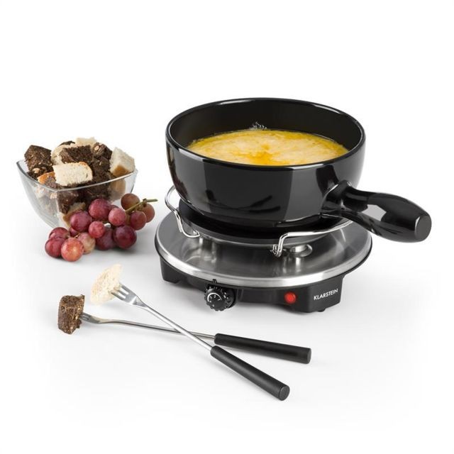 Appareil à fondue Klarstein Klarstein Sirloin Appareil à fondue & raclette cuve céramique 1200W - noir
