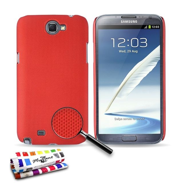Muzzano - Coque ""Pika"" SAMSUNG GALAXY NOTE 2 Rouge Muzzano  - Accessoires Samsung Galaxy S Accessoires et consommables