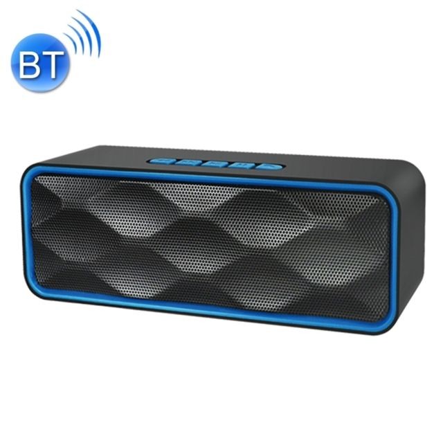 Wewoo - Enceinte Bluetooth d'intérieur bleu Haut-parleur de lecture de musique de carte multifonctionnelle, appel Handfree de et ampère TF & U-disque ampère AUX Audio & Fonction FM Wewoo  - Hifi
