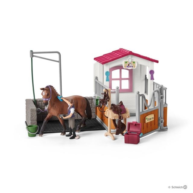Schleich - Station de lavage avec box pour chevaux - 42404 - Figurines