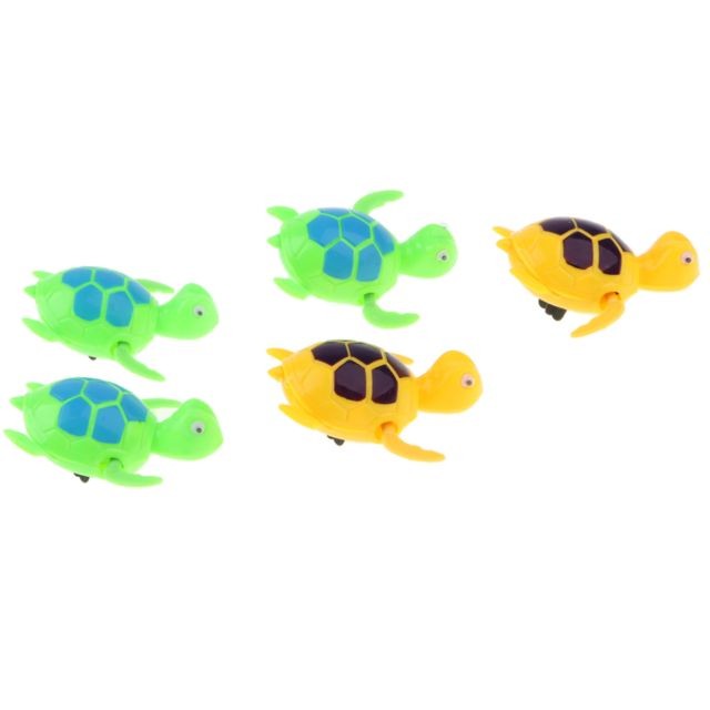 marque generique - lot de 5 pièces à poisson à nager poisson piscine bébé bain eau jouet tortue marque generique  - Jouets piscine