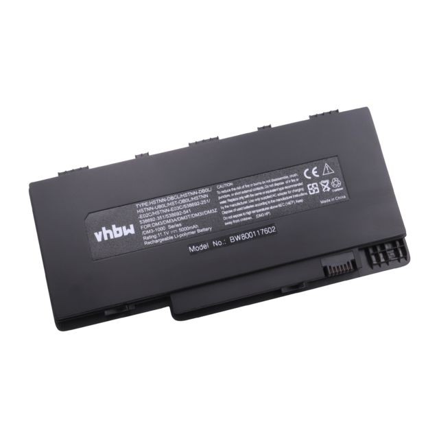 Vhbw - vhbw batterie Li-Polymer 5200mAh (11.1V) pour ordinateur Notebook HP Pavilion dm3-1011tu, dm3-1011tx, dm3-1012ax, dm3-1012tx, dm3-1013ax et HSTNN-OB0L Vhbw  - Accessoire Ordinateur portable et Mac