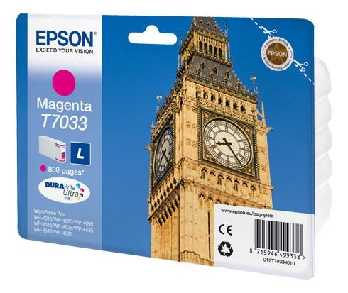 Epson - Cartouche imprimante jet d'encre Epson magenta T7033 L - C13T70334010 Epson  - Cartouches epson
