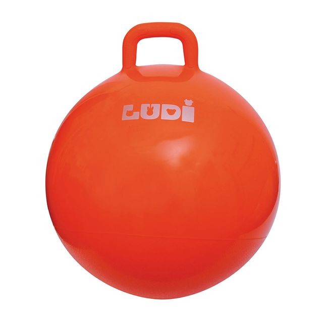 Jeux de balles LUDI Ballon sauteur XXL 55 cm : Orange