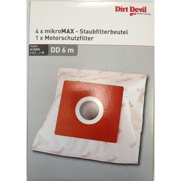 Dirt Devil - Dirt Devil Kit de 4 Sacs + 1 Filtre pour Aspirateur Sac  Galileo M8000 Réf. M8000-022 * Dirt Devil  - Dirt Devil
